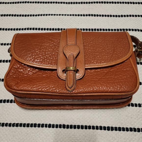 Authenic Vintage Dooney & Bourke Leather Crossbody Bag - Picture 1 of 8